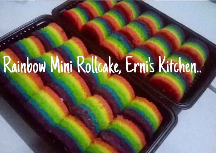 Rainbow mini Rollcake