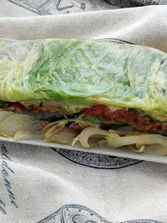 Una foto de Pastel de acelga y repollo