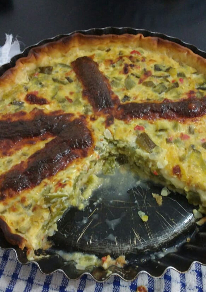 Una foto de Tarta de zapallitos Irresistible con una mezcla secreta😍