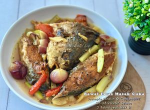 Gambar Ikan Bawal Emas Masak Cuka