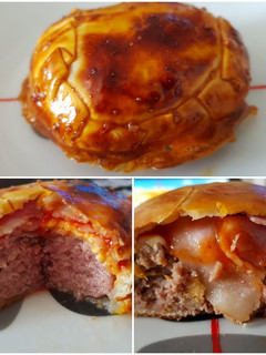 Una foto de Hamburguesa al hojaldre