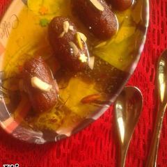 A picture of Leftover roti gulab jamun.