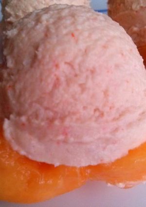 Una foto de Melocotones con paté de gambas