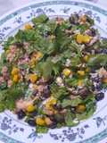 Choclo, rúcula, atún (ensalada)