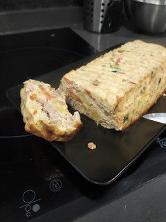 Una foto de Pastel de verduras con pollo