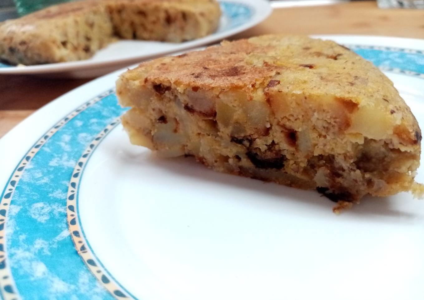 Tortilla de patata saludable, sin huevo y exceso de aceite