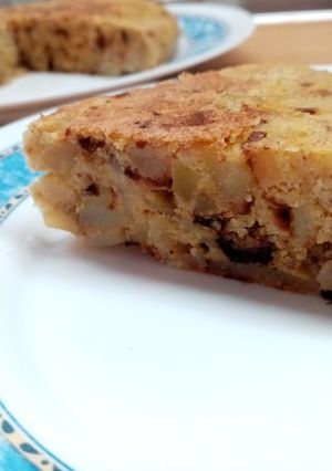 Una foto de Tortilla de patata saludable, sin huevo y exceso de aceite