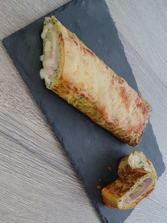 Una foto de Brazo de gitano salado de masa de calabacín 🥒
