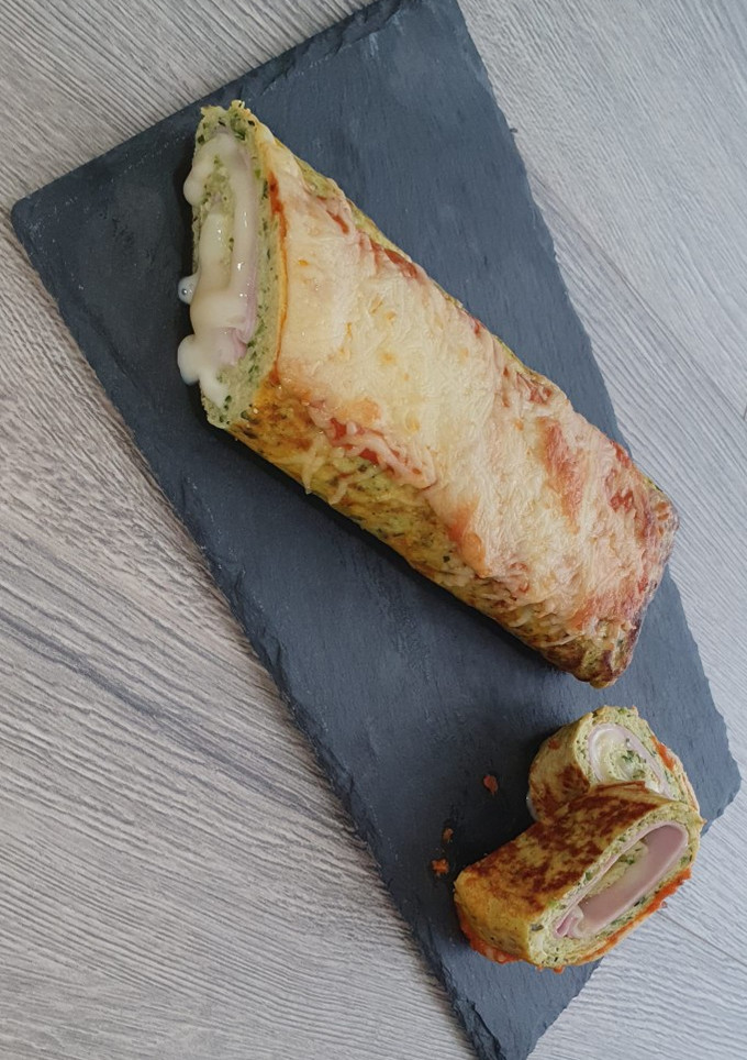 Una foto de Brazo de gitano salado de masa de calabacín 🥒