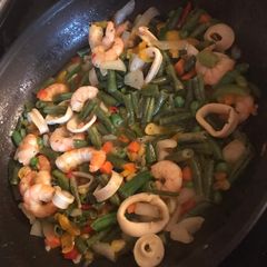 A picture of Seafood Stirfry.