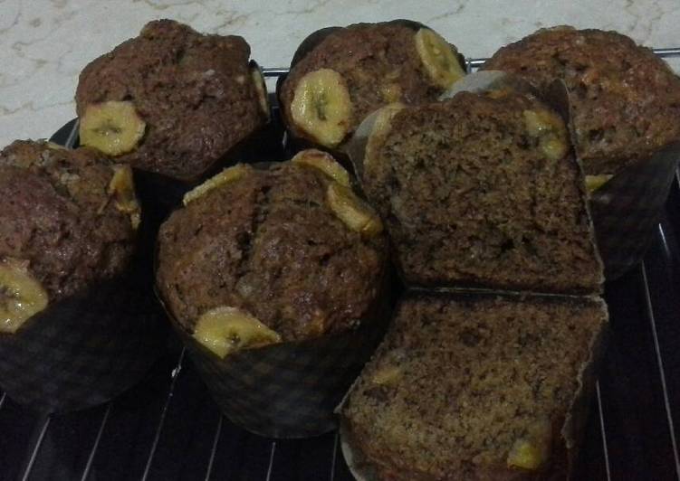 Muffin pisang raja + kayu manis