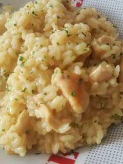 Una foto de Risotto de pollo