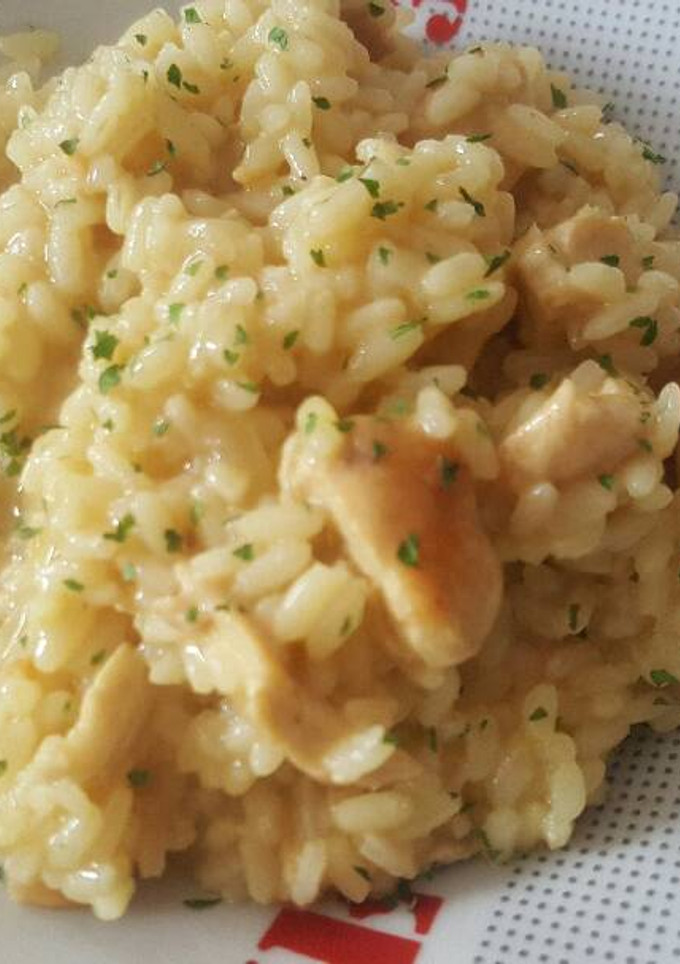 Una foto de Risotto de pollo