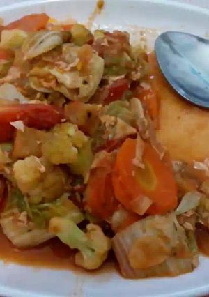Foto resep Capcay kuah nyemek simple