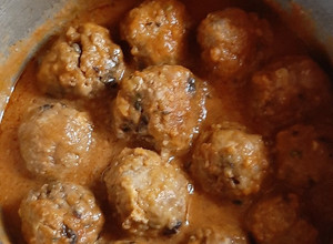 Una foto de Albóndigas dulces de carne