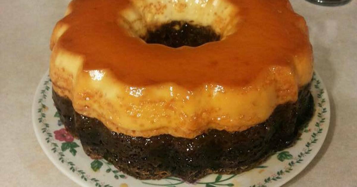 Flan cake imposible Receta de Estrella Dominik- Cookpad