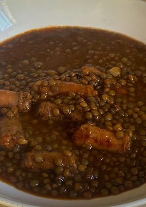 Una foto de Lentejas con chistorra