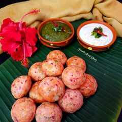 A picture of Rice Paniyaram or Appam.