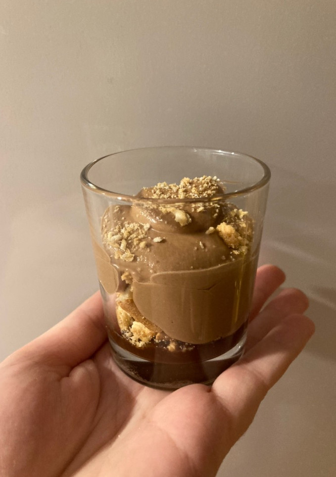 Una foto de Mousse de chocolate