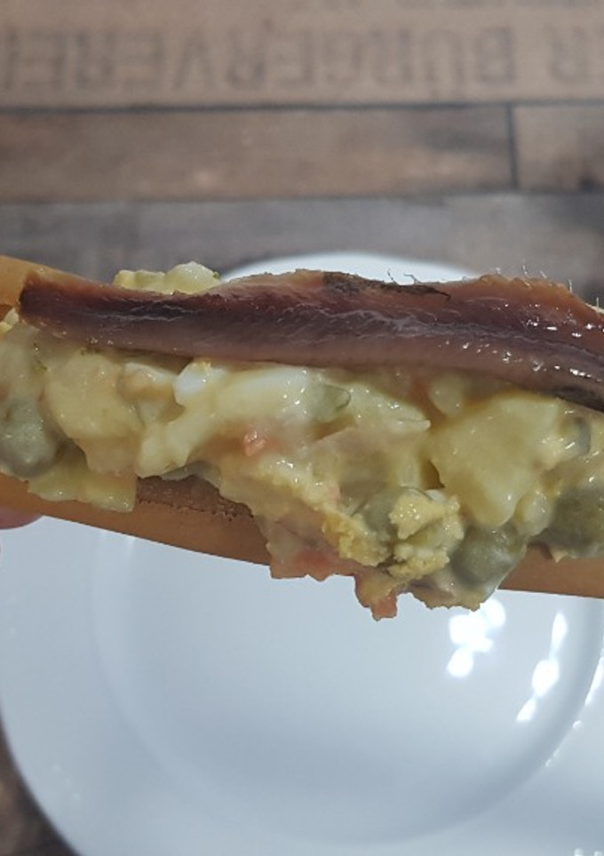 Una foto de Marinera (tapa murciana)