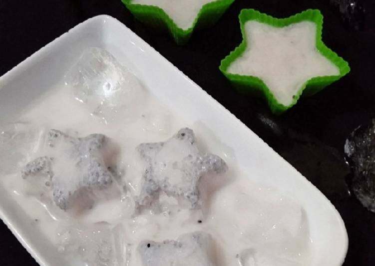 Yogurt Ice with Nata de Coco