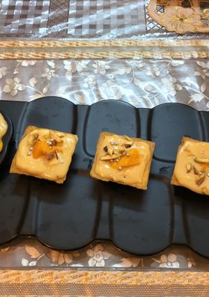 A picture of Mango Shrikhand in Canapés.