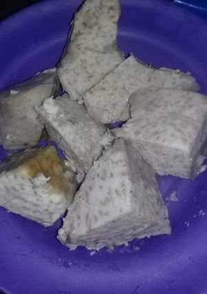 A picture of Boiled nduma.