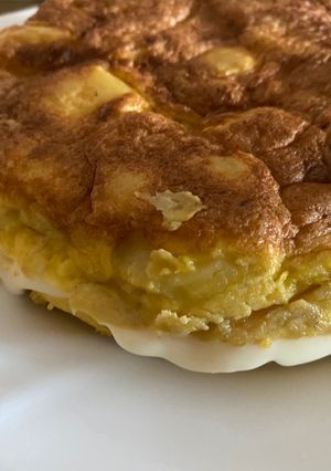 Foto principal de Tortilla rellena light y rápida (truco) y gordita y esponjosa