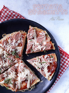 Foto resep Fritata spaghetti ala pizza