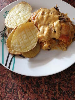 Una foto de Pollo al curry