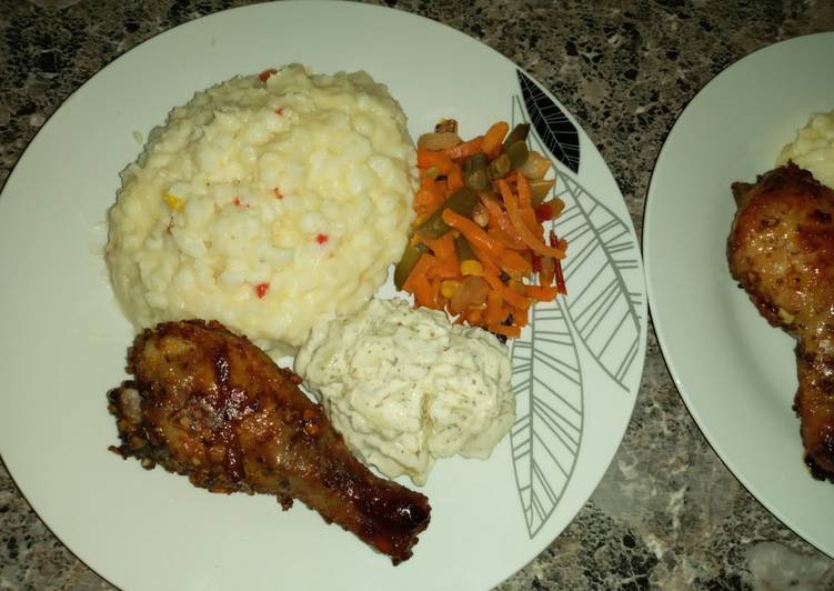 Simple Way to Prepare Quick African Samp &amp; Chicken