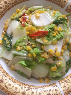 Foto resep Tumis sawi jagung