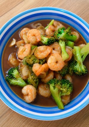 Foto resep Udang brokoli saus tiram