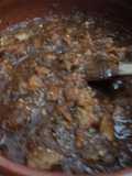 Chicharrón prensado con salsa de los siete chiles y mil tomate con pulque