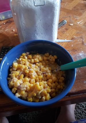 A picture of Slow cooker cream corn.