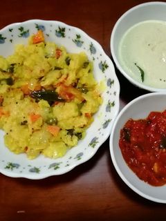 வெஜிடபிள் ரவா கிச்சடி (Vegetable rava khichadi recipe in tamil) செய்முறை முக்கிய புகைப்படம்