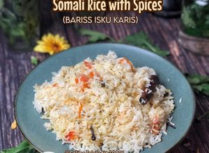 Gambar Somali Rice with Spices (Bariis Isku Karis) 🇸🇴