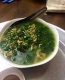 Canh ngao rau mồng tơi