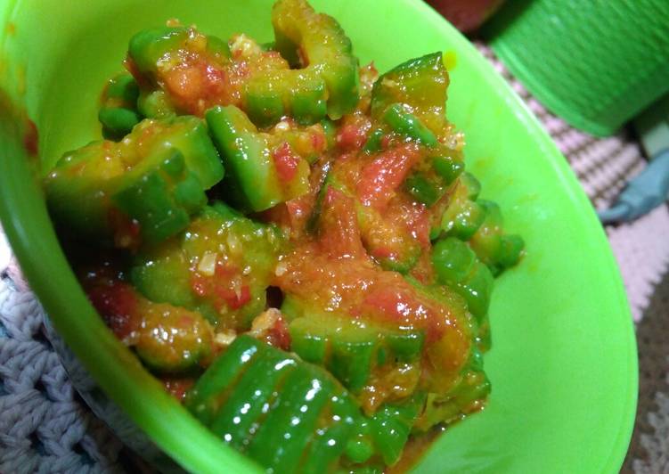 Langkah Mudah untuk Membuat Tumis pare / Paria balado anti pahit, Lezat Sekali