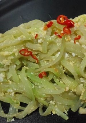 รูปของ ซาโยเต้ผัดไข่
