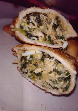 Una foto de Mi relleno de pollo y verdura súper rico ❤️