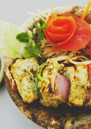 A picture of Paneer malai tikka.