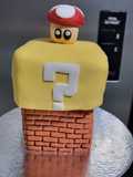 Mini torta cubo Mario Bros sin gluten