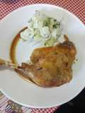 Pato asado
