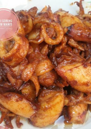 Foto resep Cumi goreng asem manis