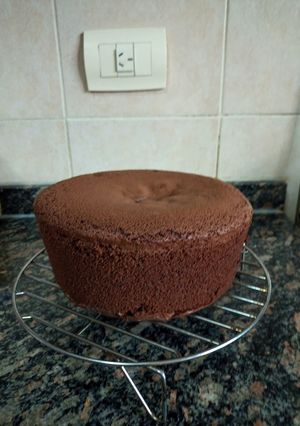 Una foto de Bizcochuelo para torta de chocolate con harina de almendras 🎂!!!!