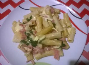 Una foto de Tortiglioni en horno milagro (cazuela horno)