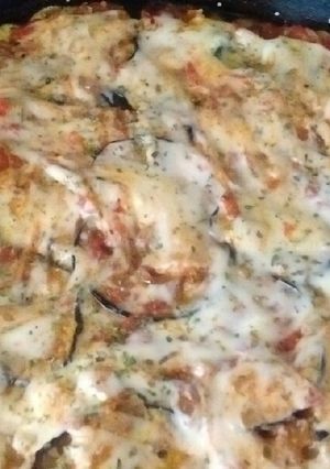 Una foto de Pizza de Berenjenas