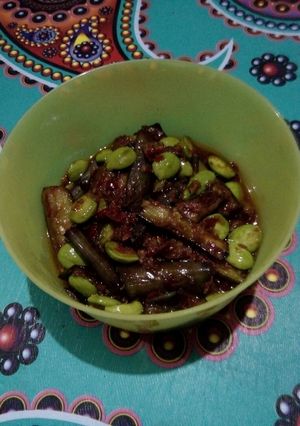 Foto resep Terong ungu balado pete