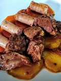 JARRETE Guisado con Salchichas...!